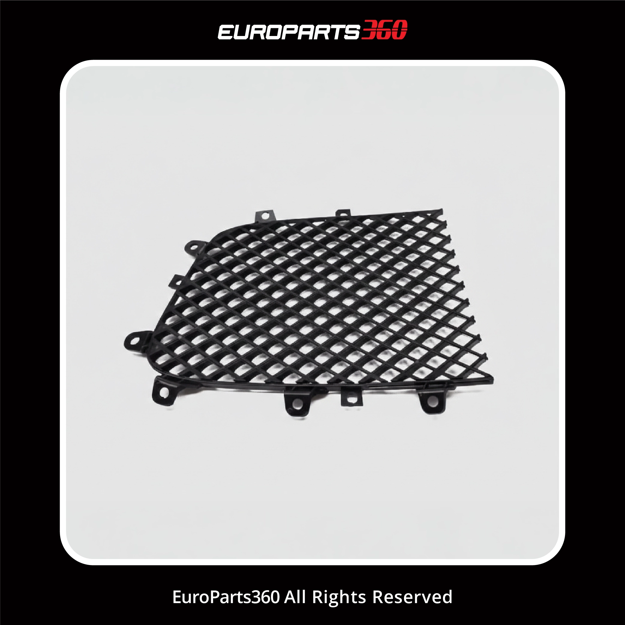 Bentley Continental GT GTC Flying Spur Black Right Center Grille Insert 3W0853684A 3W0853684C (aftermarket)