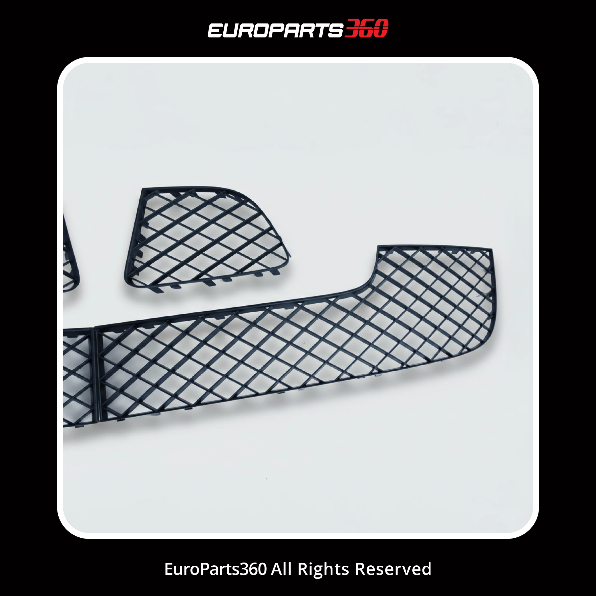 Bentley Continental GT W12 (2012-2015  Front Bumper Grille Set 3W3807681, 3W3807682, 3W3807683