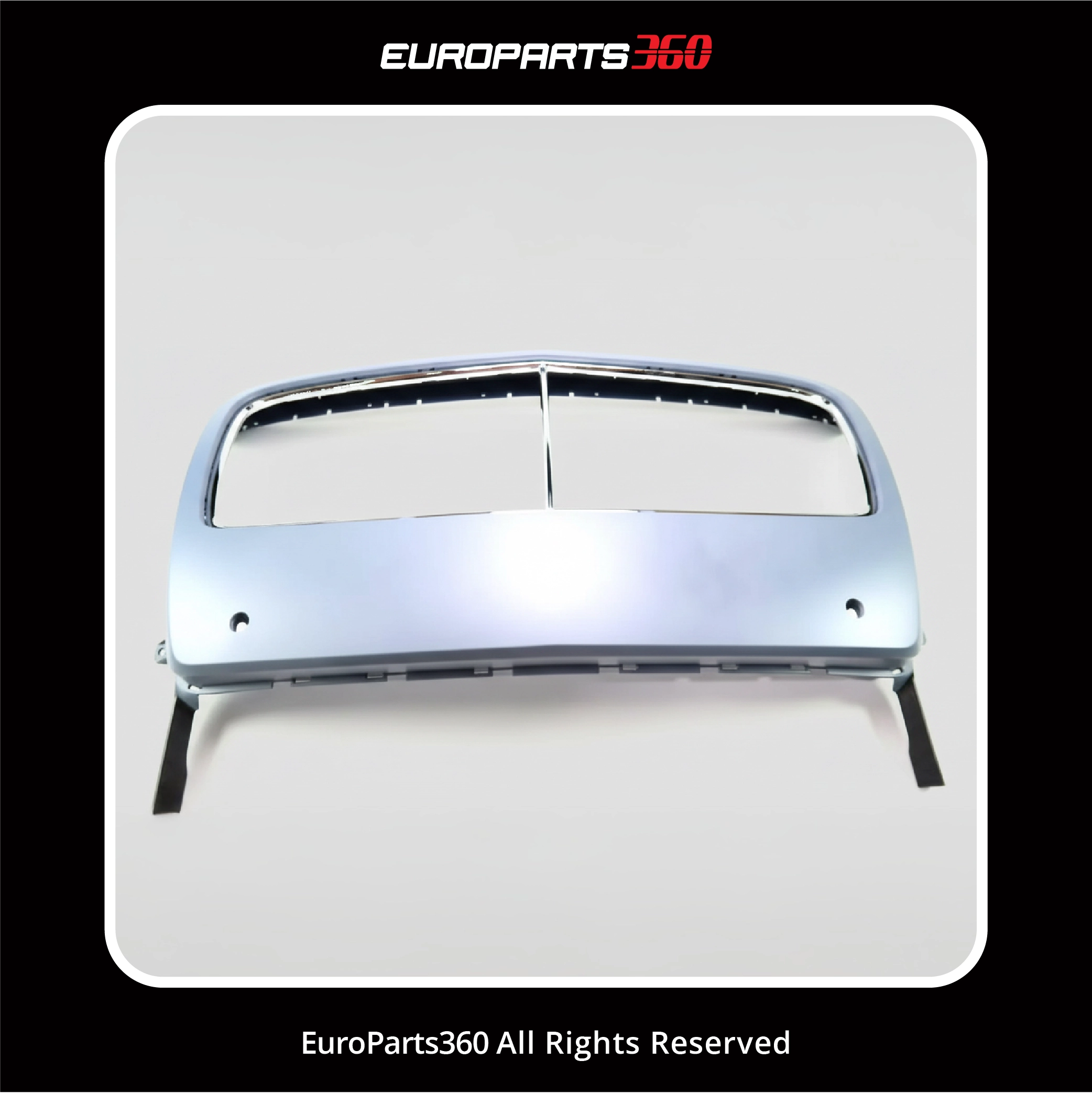 Bentley Flying Spur Main Radiator Grille Surround + Chrome Trim 4W0853653A & 4W0853667 (2014–2018) (aftermarket)