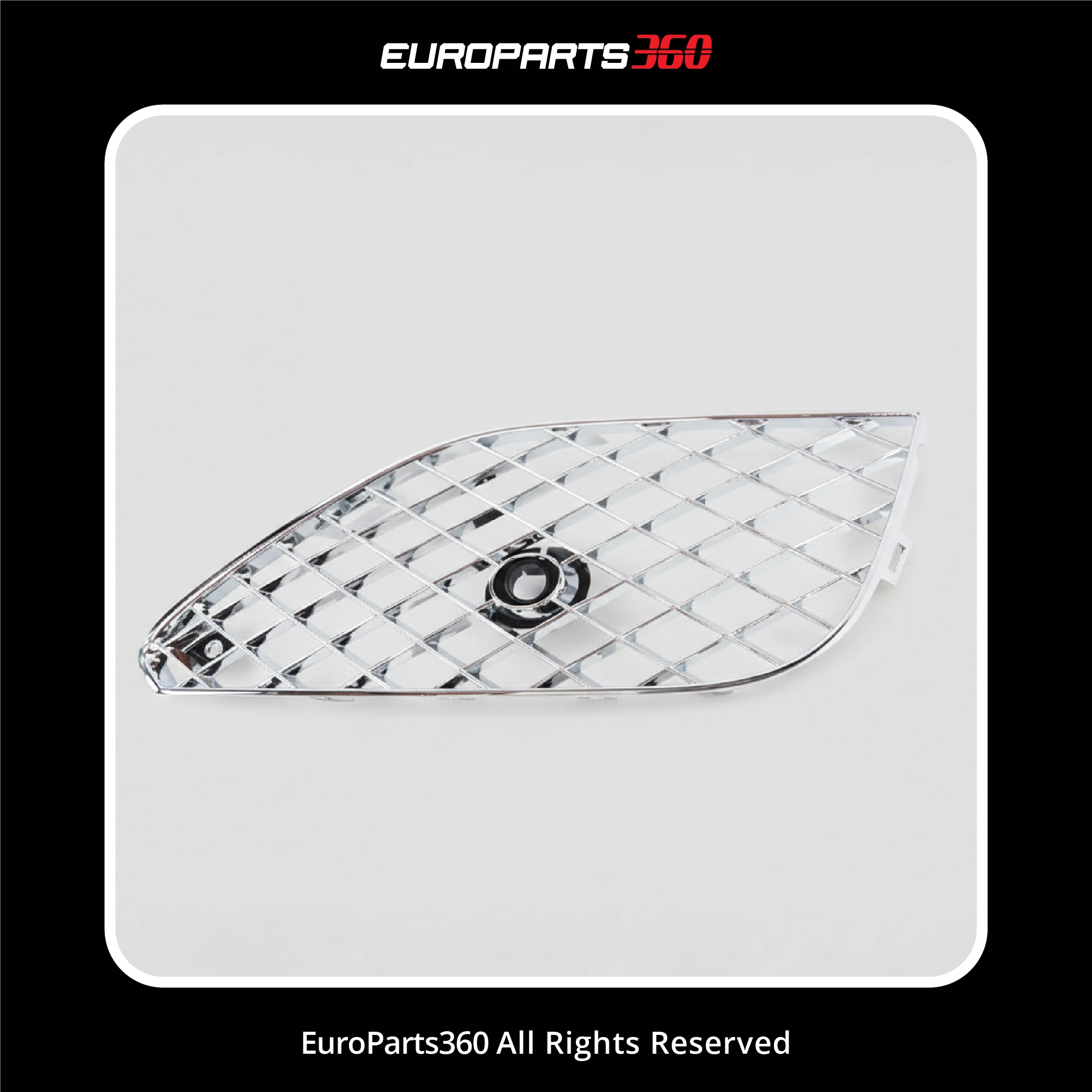 Bentley Continental GT GTC Complete Front Bumper Chrome Grills 4-Piece Set 2016-2018 (aftermarket)