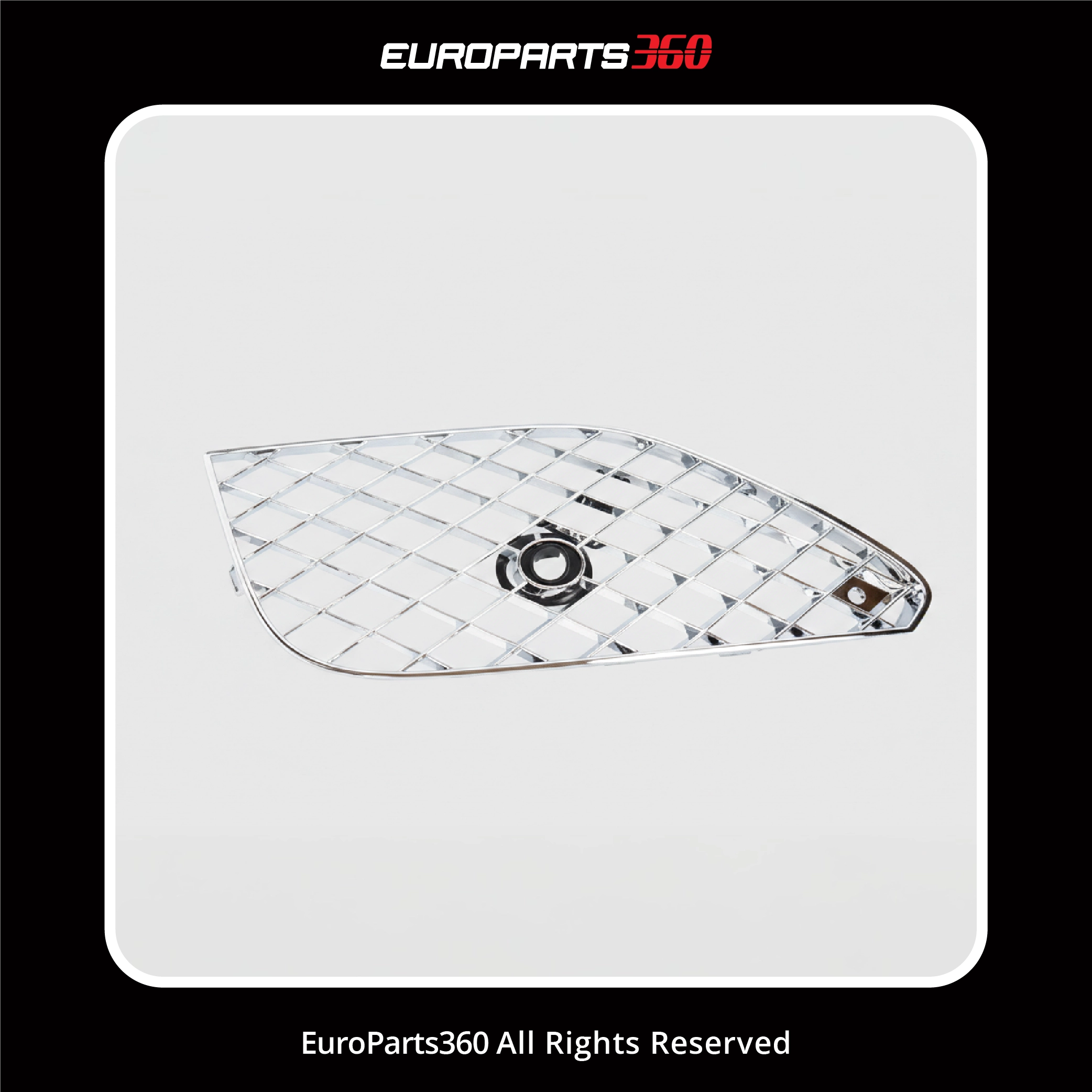 Bentley Continental GT GTC Complete Front Bumper Chrome Grills 4-Piece Set 2016-2018 (aftermarket)