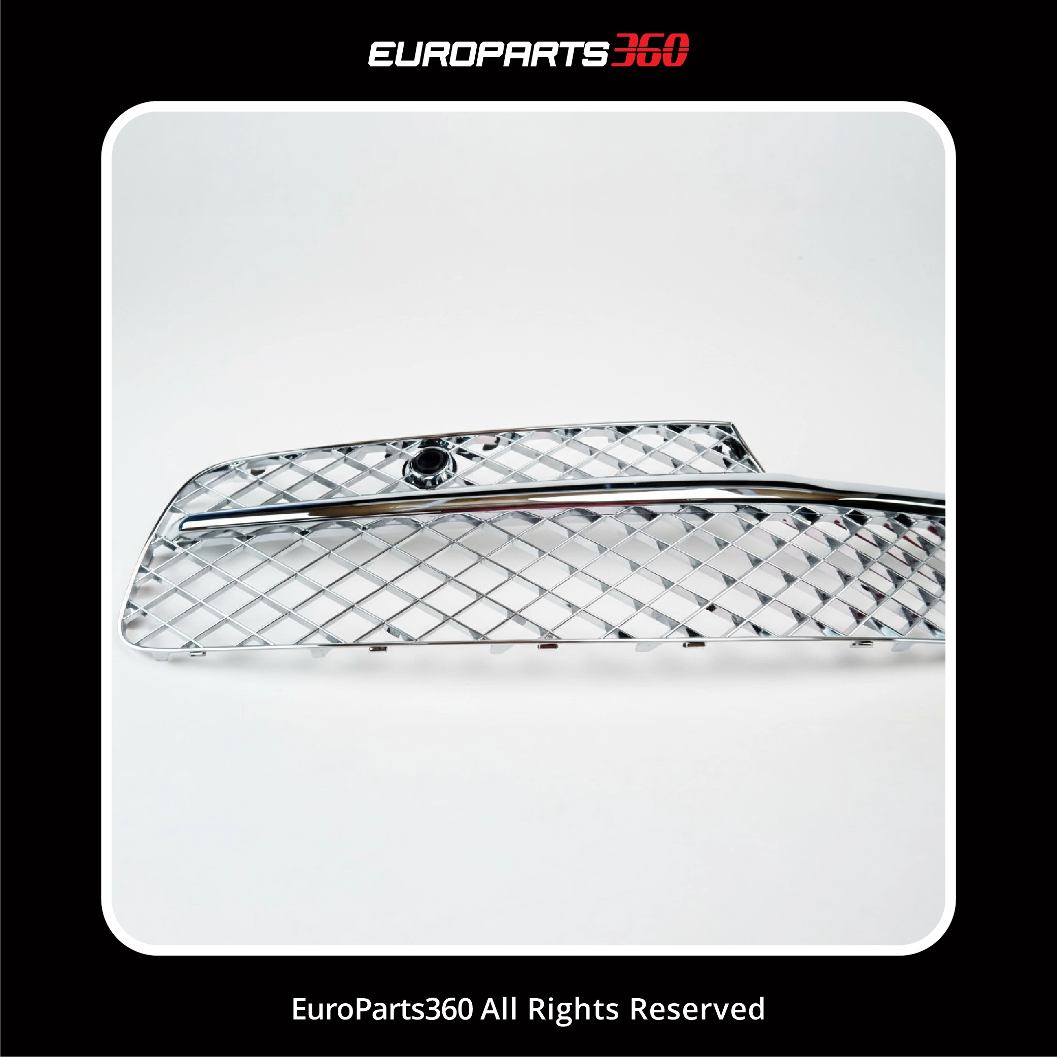 Bentley Continental Flying Spur Right Front Bumper Chrome Grille 2014-2019 4W0807648 (aftermarket)