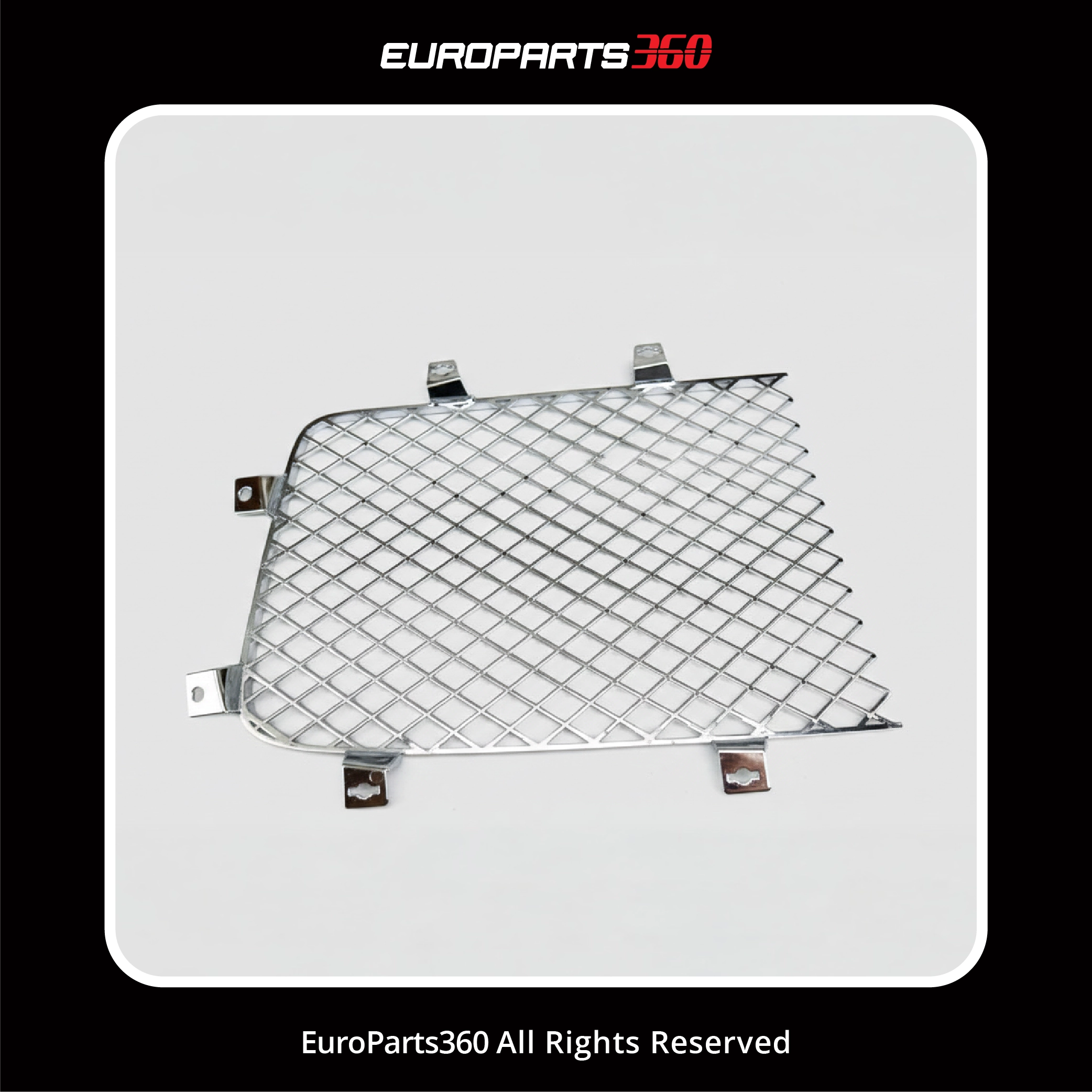 Bentley Continental Flying Spur Radiator Chrome Trim with Grille Inserts Complete Set 2014-2019 (aftermarket)