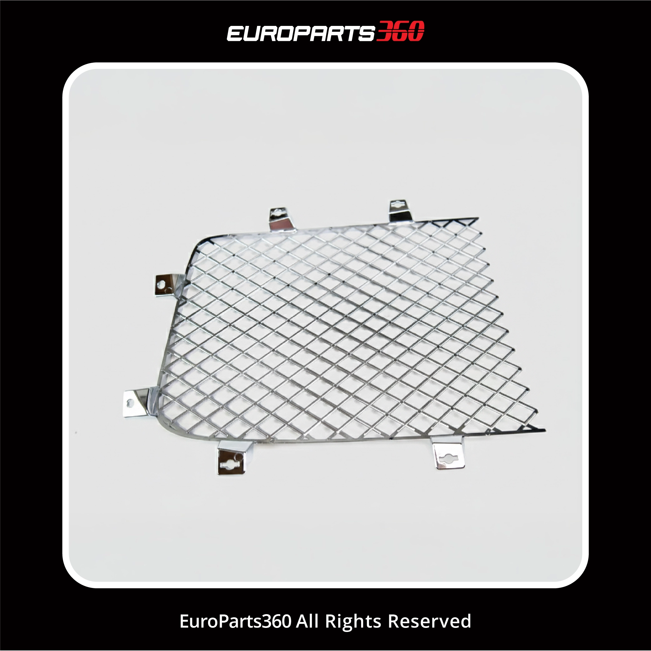 Bentley Flying Spur Main Radiator Chrome Grille Insert Right Side 4W0853684 (2014–2019)(aftermarket)