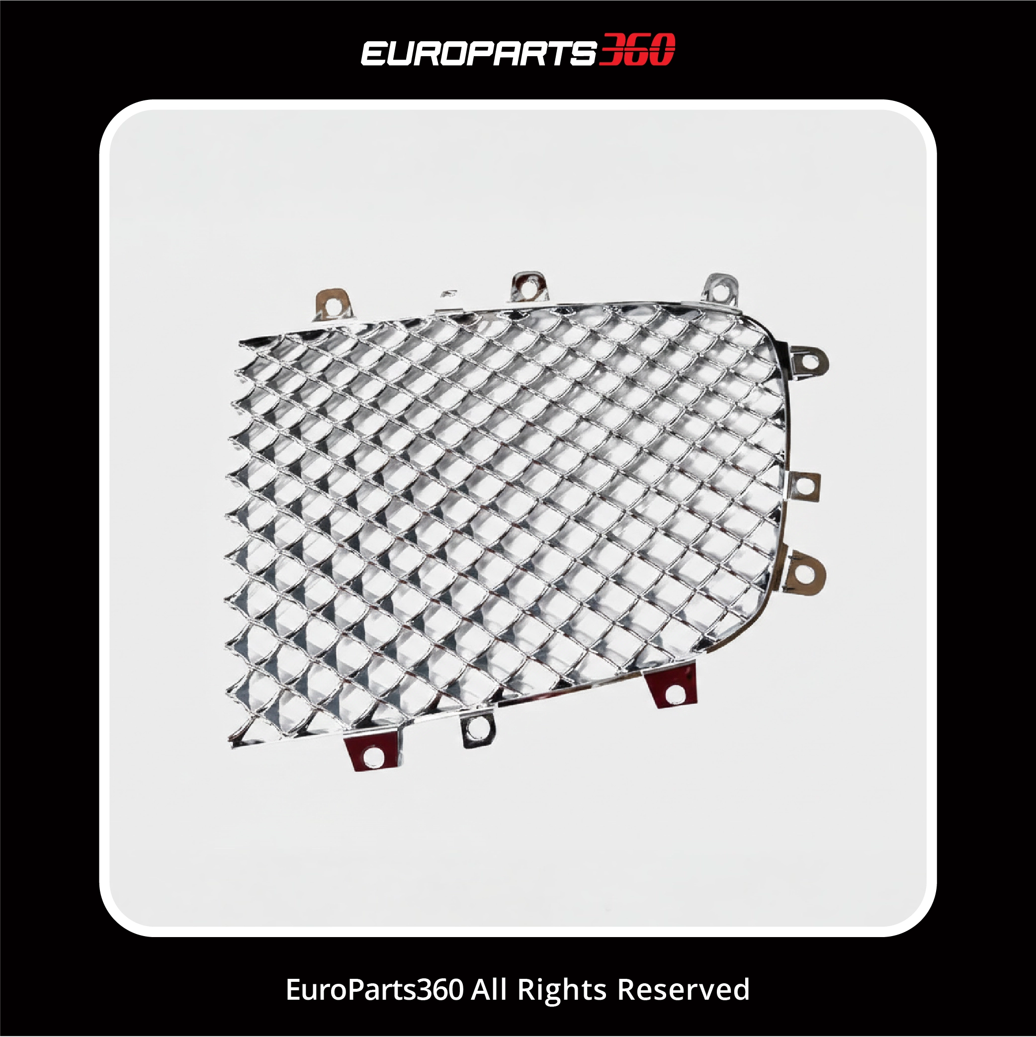 Bentley Continental GT/GTC/Flying Spur Right Main Grille Insert 3W0853684A (aftermarket)