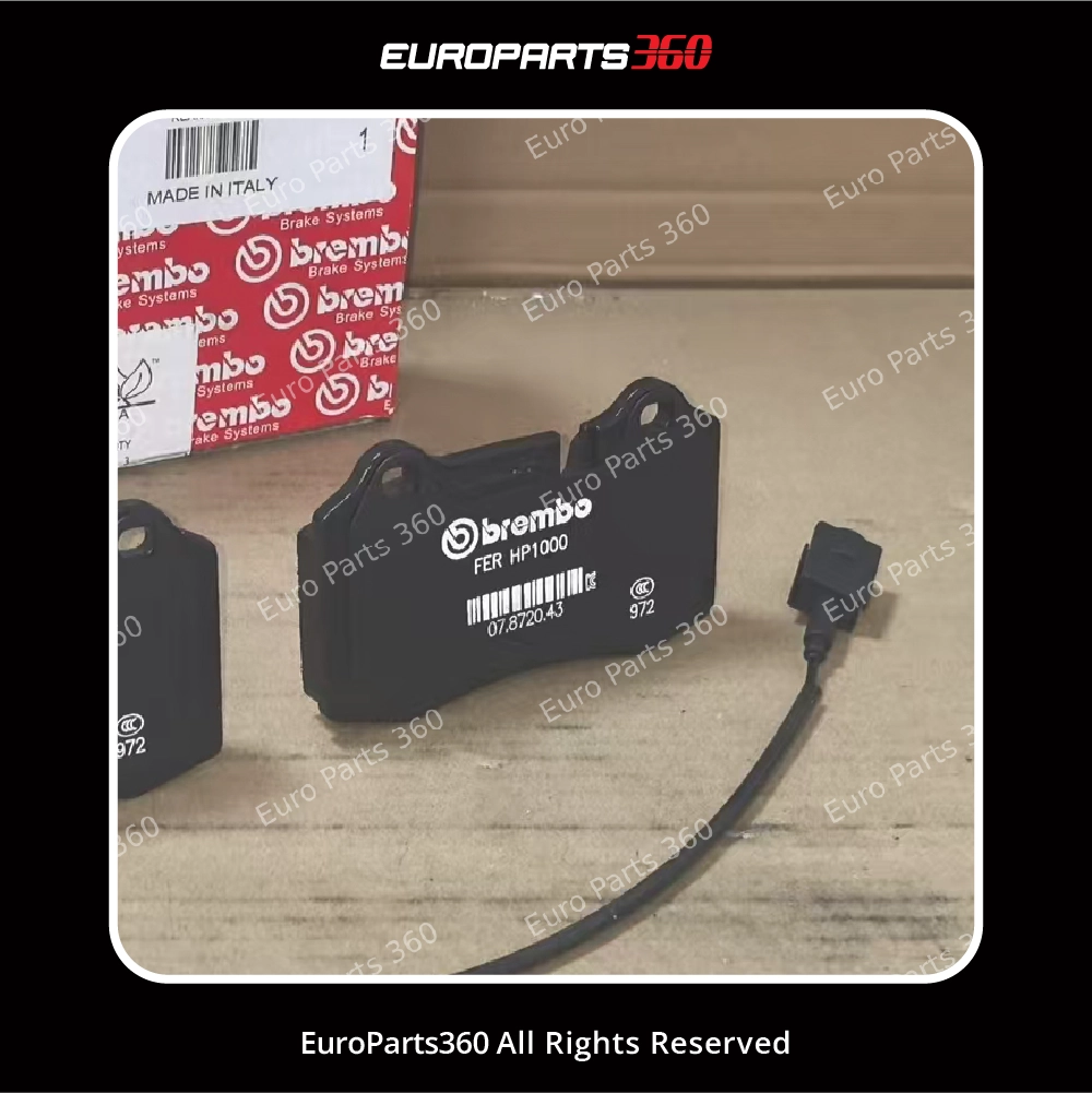 Maserati GT, Quattroporte Rear Brake Pad Set w/ Sensors (980139064) Europarts360