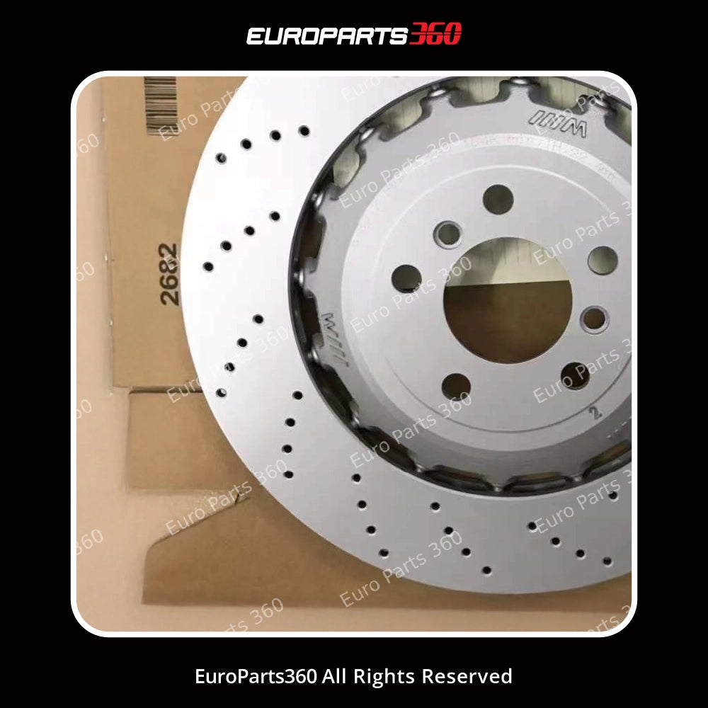 BMW M5 M6 F10 F12 F13 Rear Brake Rotor Set 34212284103 34212284104 (2011-2018)