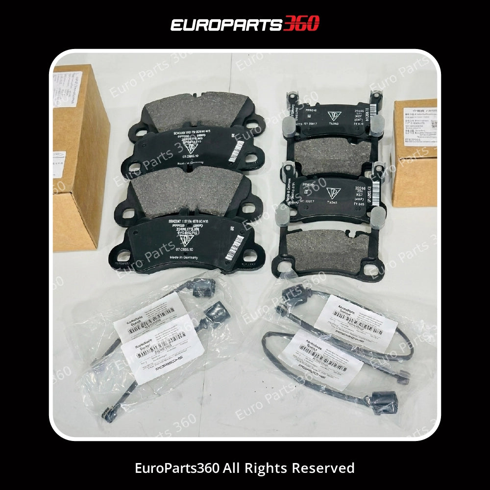 Porsche Cayenne 9Y0 Front & Rear Brake Pad Set with Sensors  9Y0698151A 9Y0698451AC