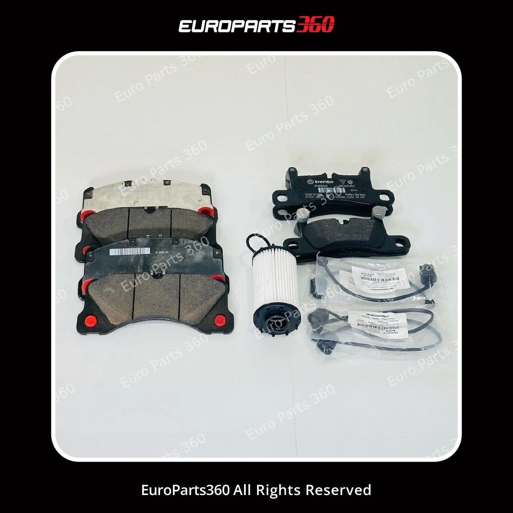 Porsche Cayenne Brake Pad Set +  Oil Filter 9Y0 (9Y0698151S & 9Y0698451AE)