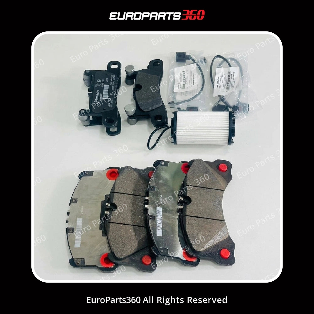 Porsche Cayenne Brake Pad Set +  Oil Filter 9Y0 (9Y0698151S & 9Y0698451AE)