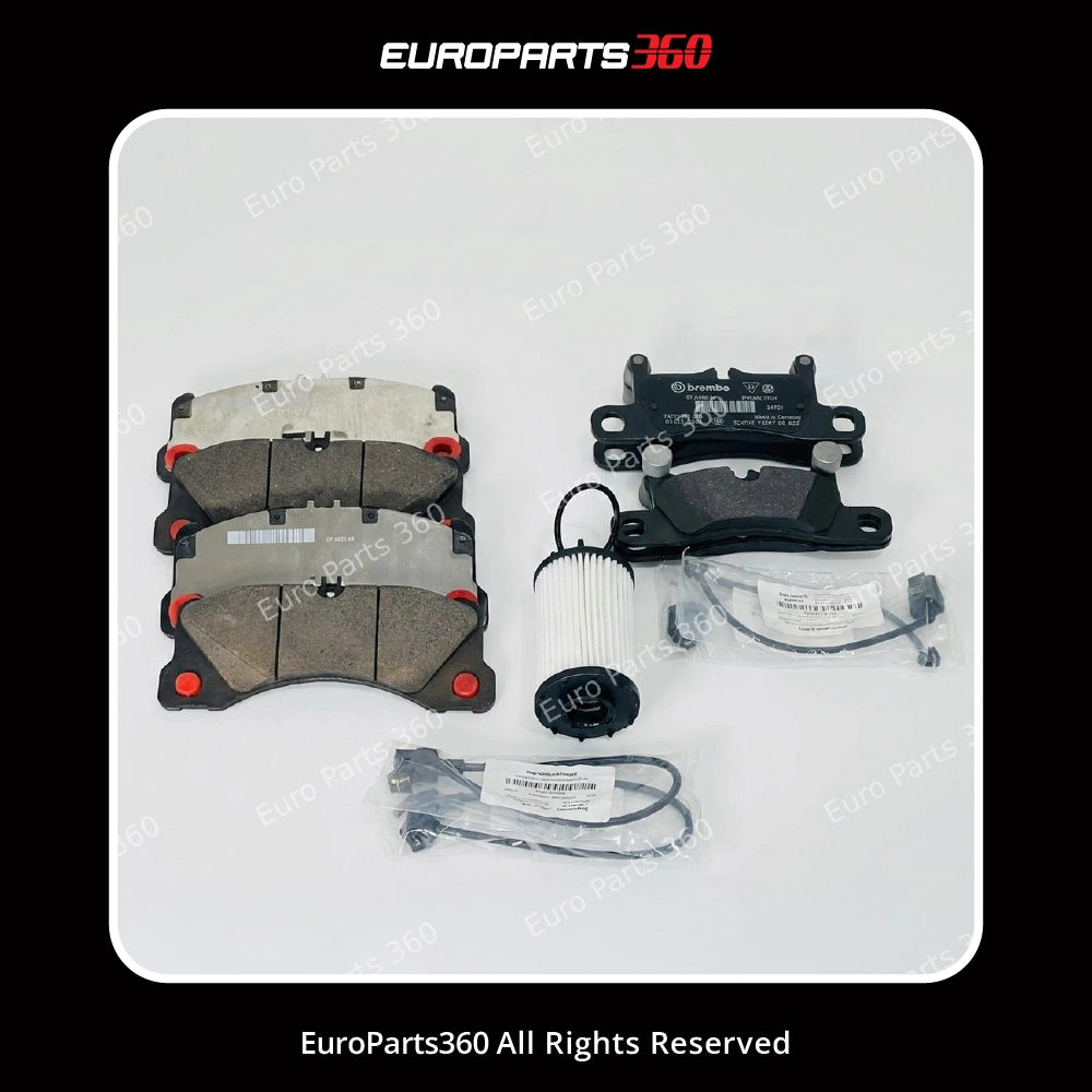 Porsche Cayenne Brake Pad Set +  Oil Filter 9Y0 (9Y0698151S & 9Y0698451AE)