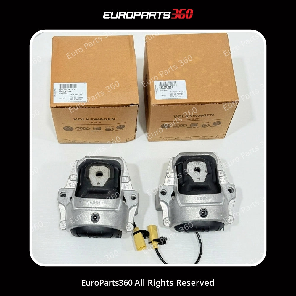 Porsche Macan 2.0L Engine Mount Set 8R0199381C / 8R0199381AK (15-26) Europarts360