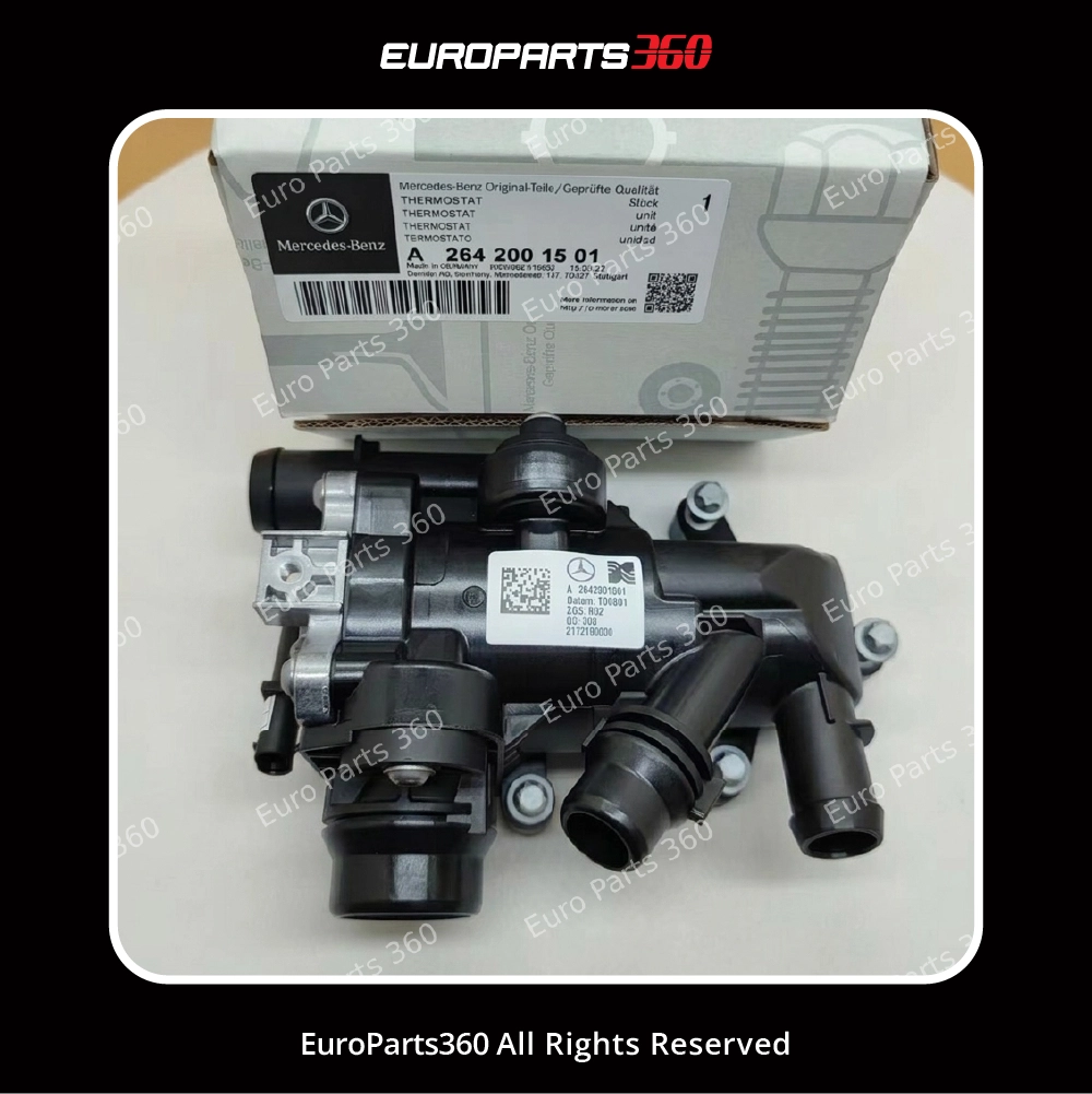 Mercedes-Benz C E Engine Coolant Pump & Thermostat Housing A2642001501 Europarts360