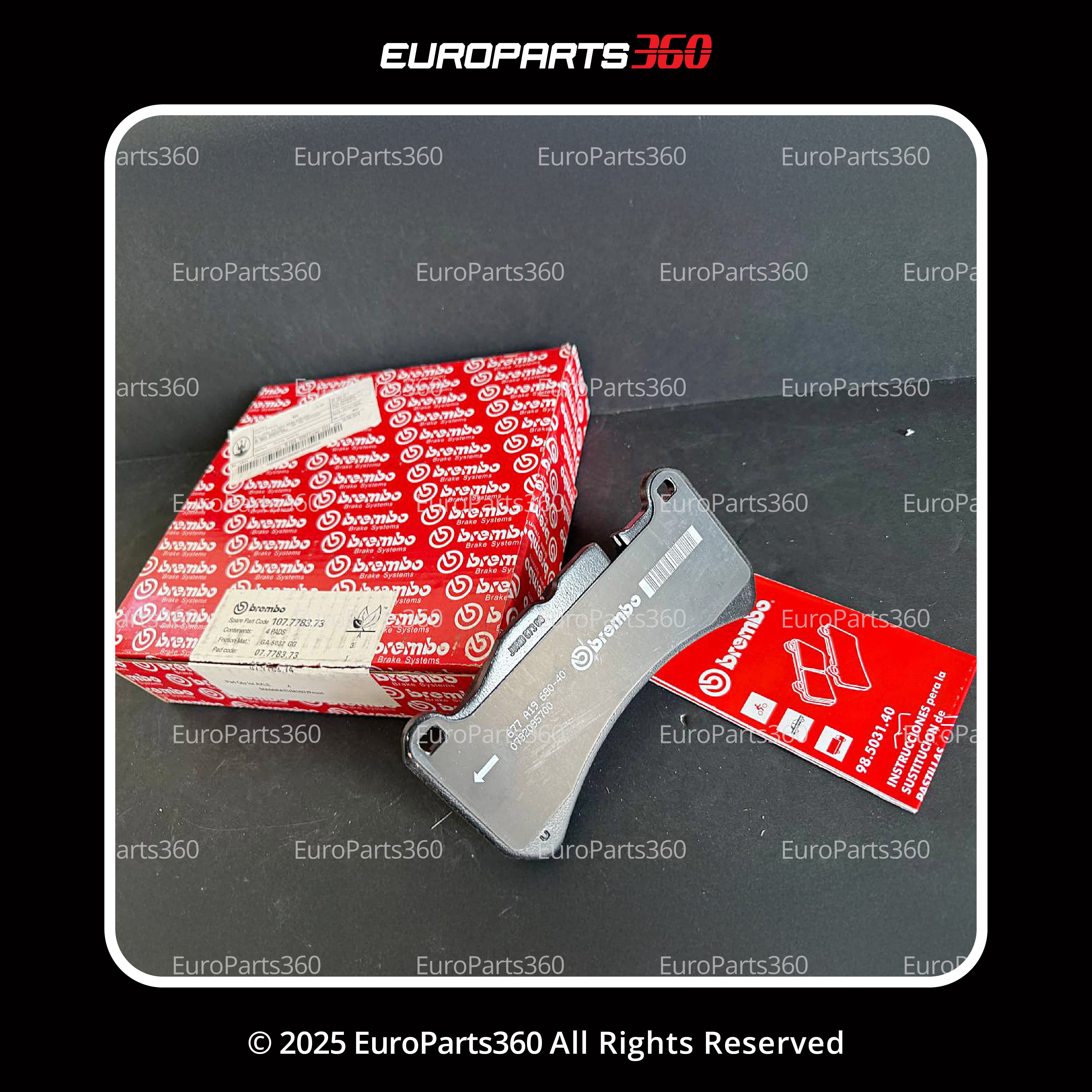 Maserati Front & Rear Brake Pad Set w/ Sensors Ghibli, Quattroporte  Europarts360