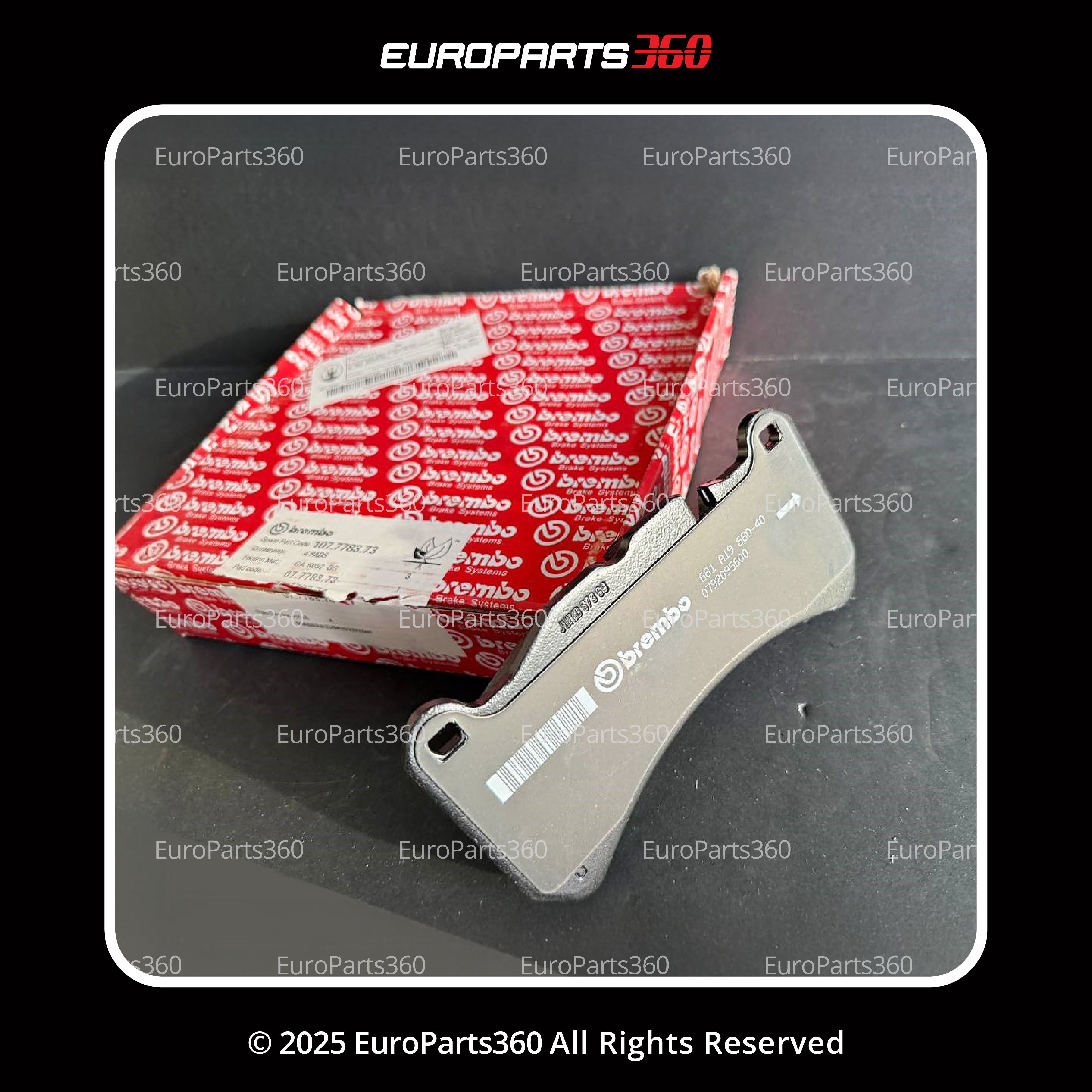 Maserati Front & Rear Brake Pad Set w/ Sensors Ghibli, Quattroporte  Europarts360