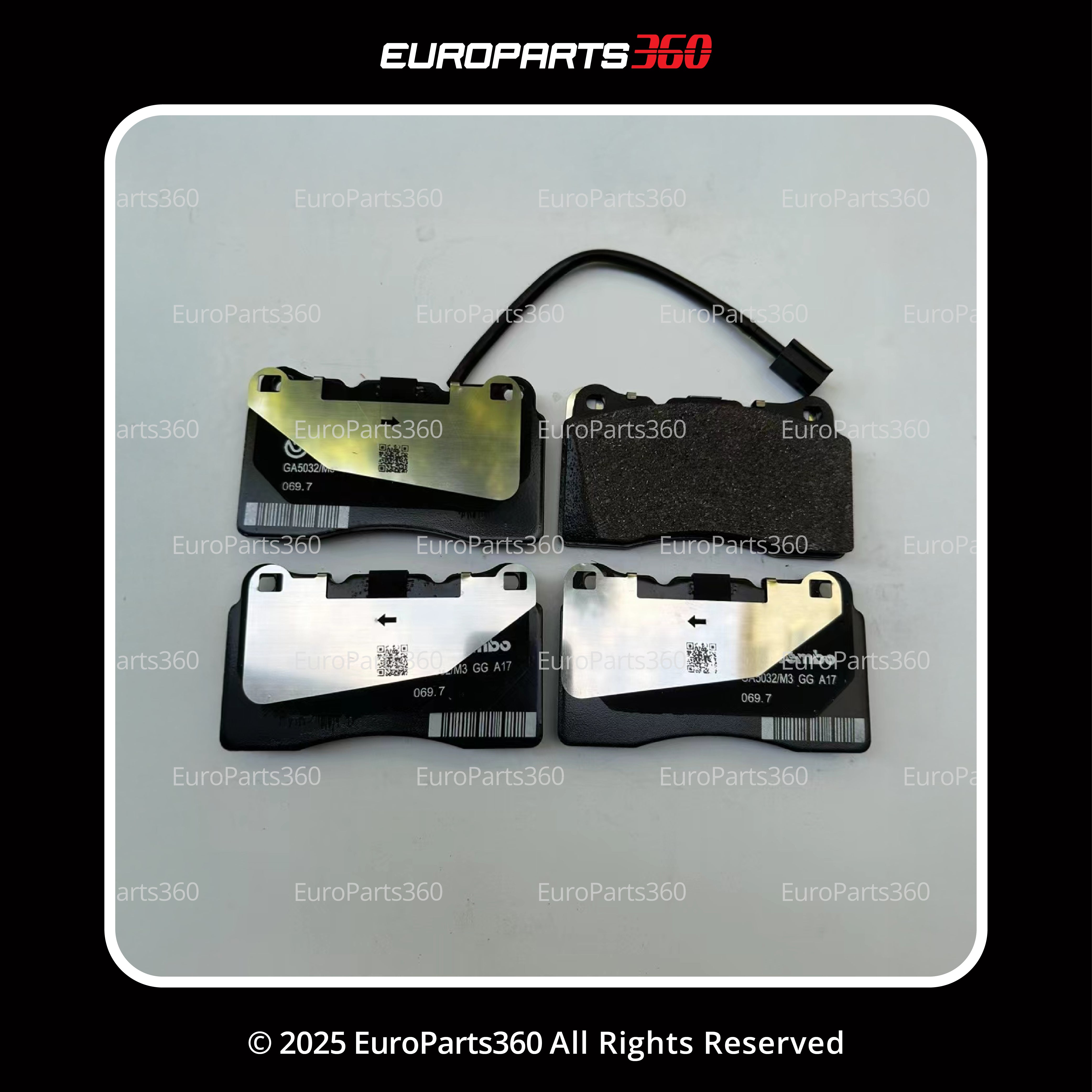 Maserati Ghibli Quattroporte Front Brake Pad Set — OEM 980156147