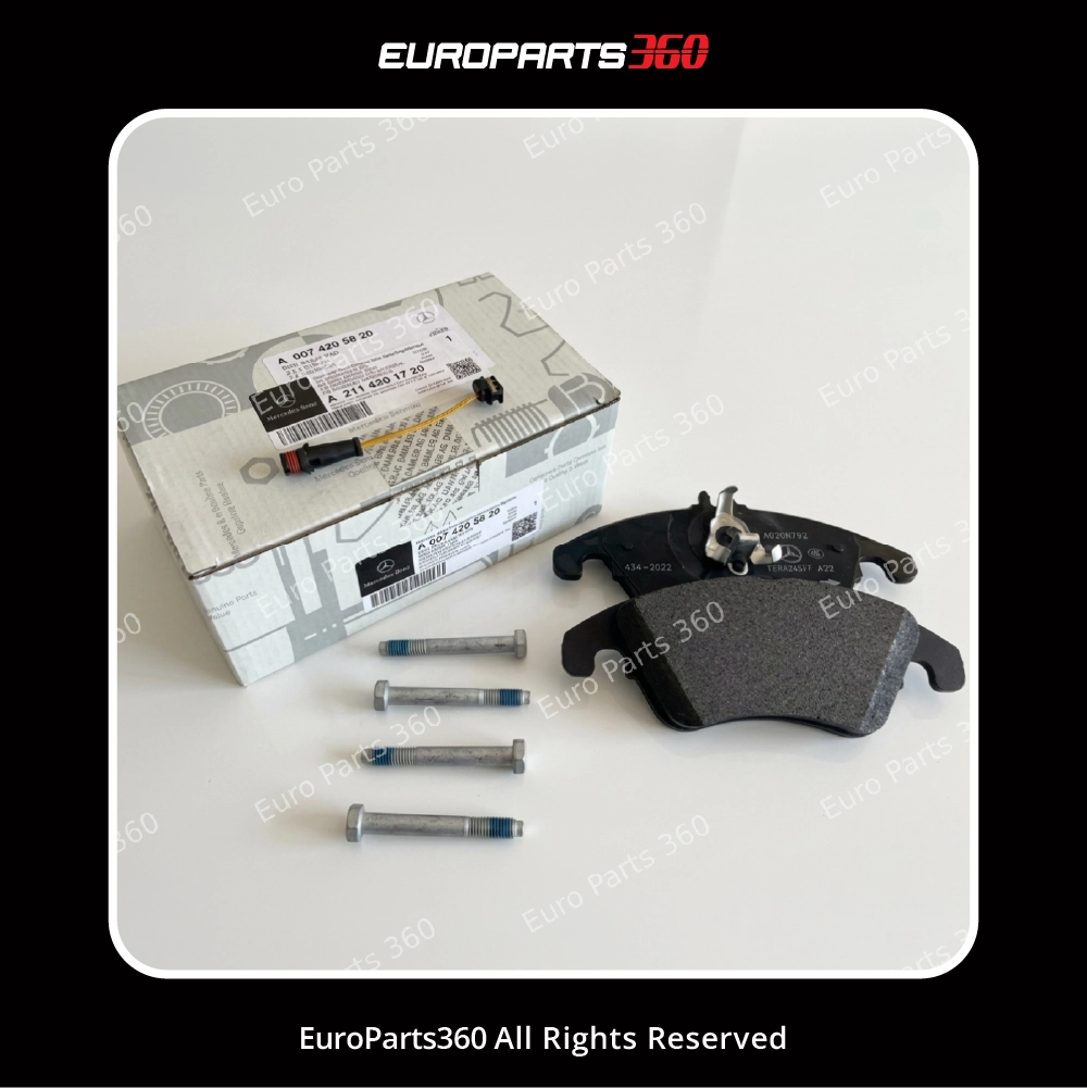 Mercedes-Benz C, E, CLS, SLK, SLC Front Brake Pad Set & Sensor A0074205820 