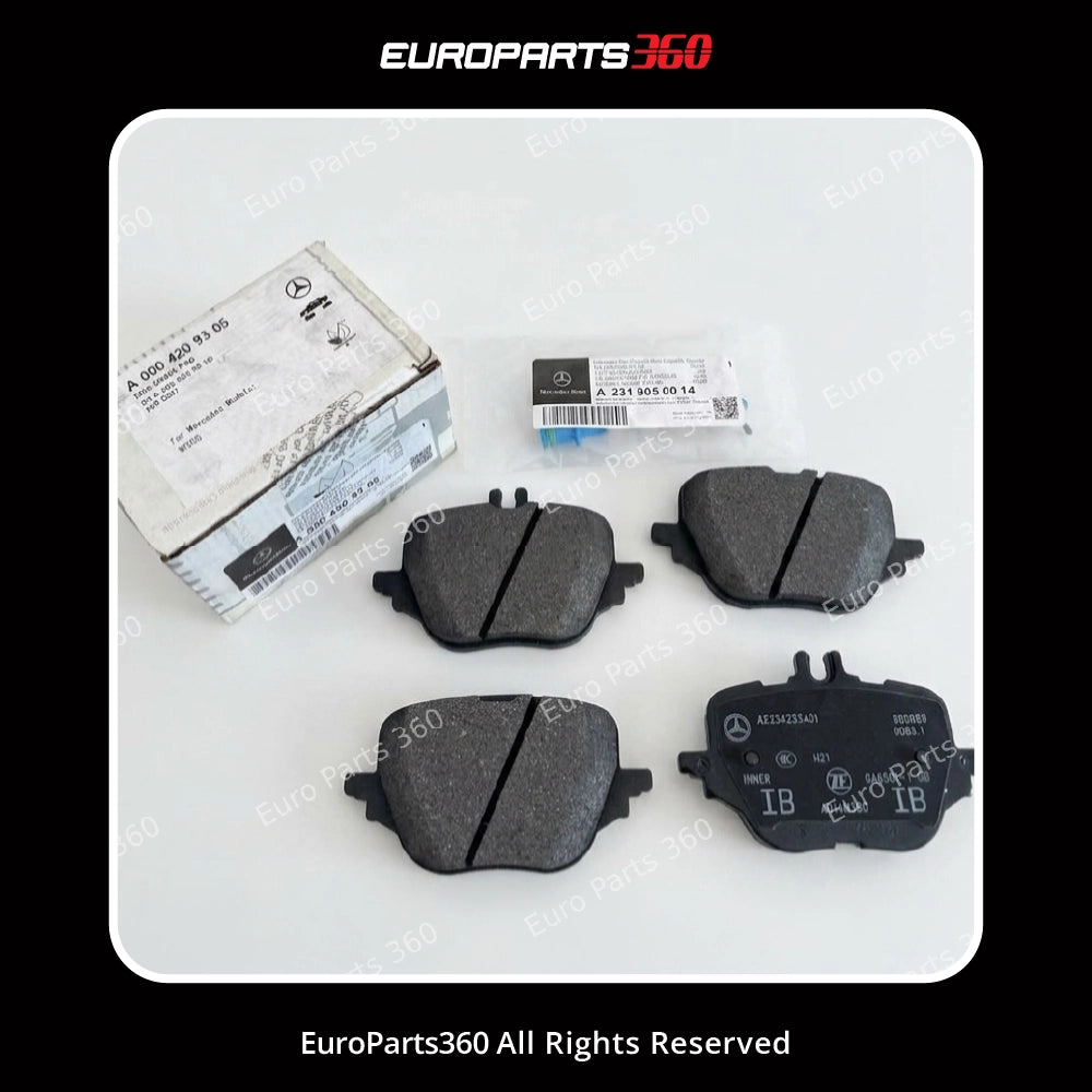 Mercedes-Benz E, S, GLC Rear Brake Pad Set & Sensor A0004209305   Europarts360
