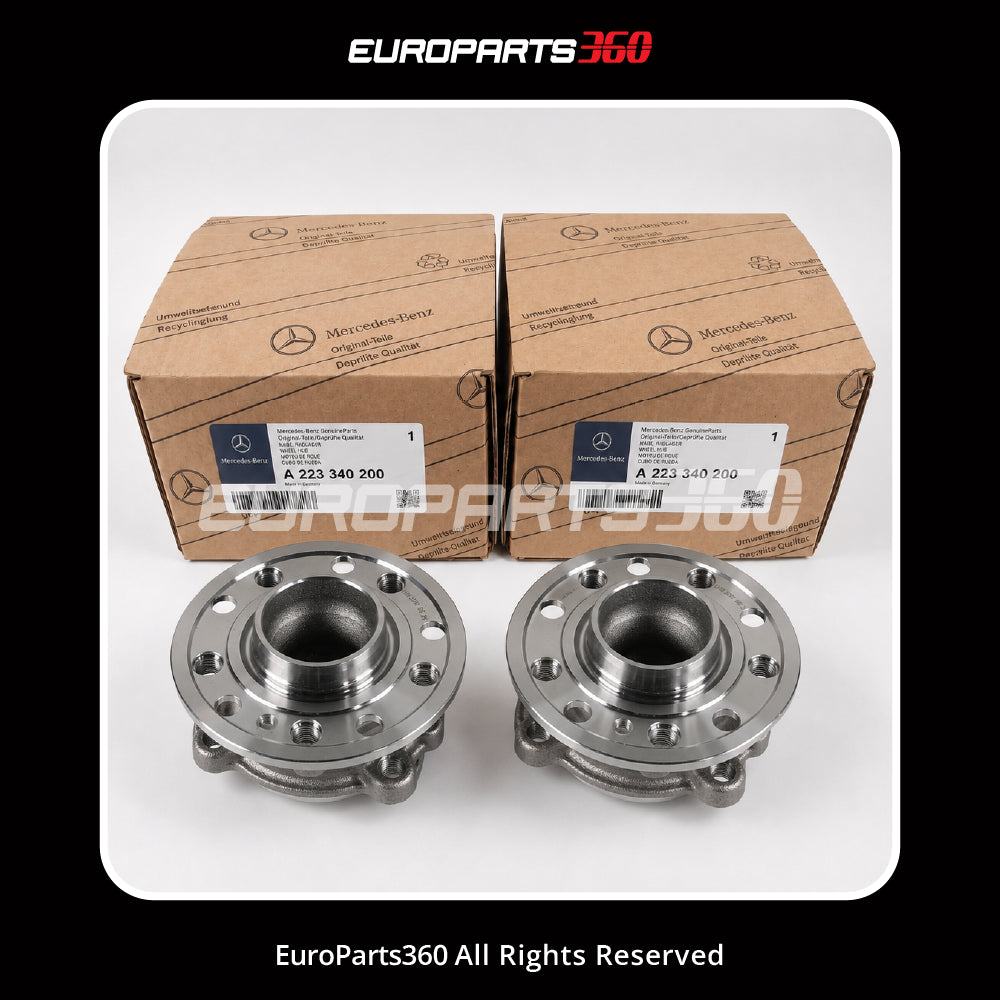Mercedes Front Wheel Hub Bearing Set W223, W206, W214 A2233340200, A2233340300