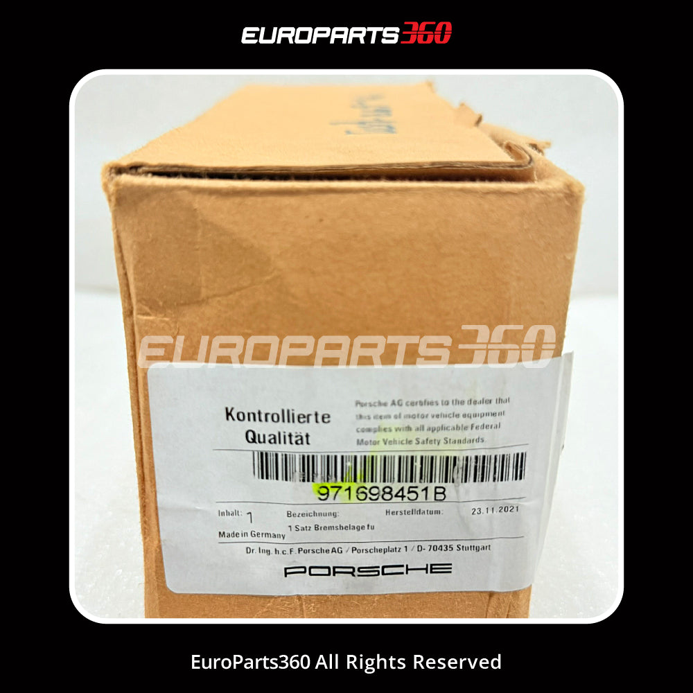 Porsche Taycan / Panamera / Cayenne Rear Brake Pad Set — OEM 971698451B