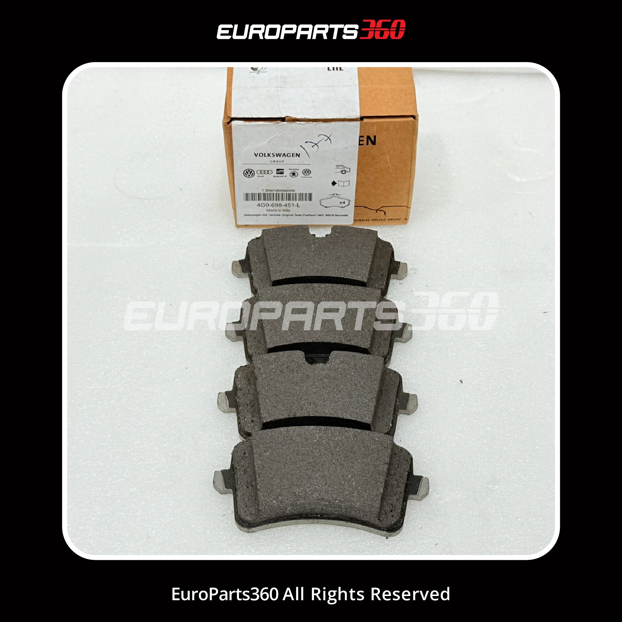 Porsche Macan Rear Brake Pads Set w/ Sensors 4G0698451A 4G0698451L