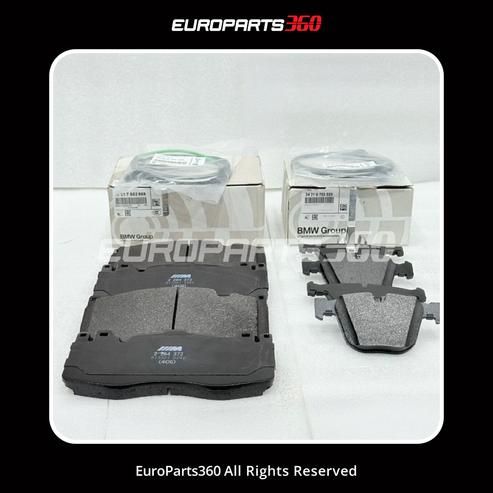 BMW X5M X6M Front & Rear Brake Pad Set 34117852969 34216794879 (2014-2019)