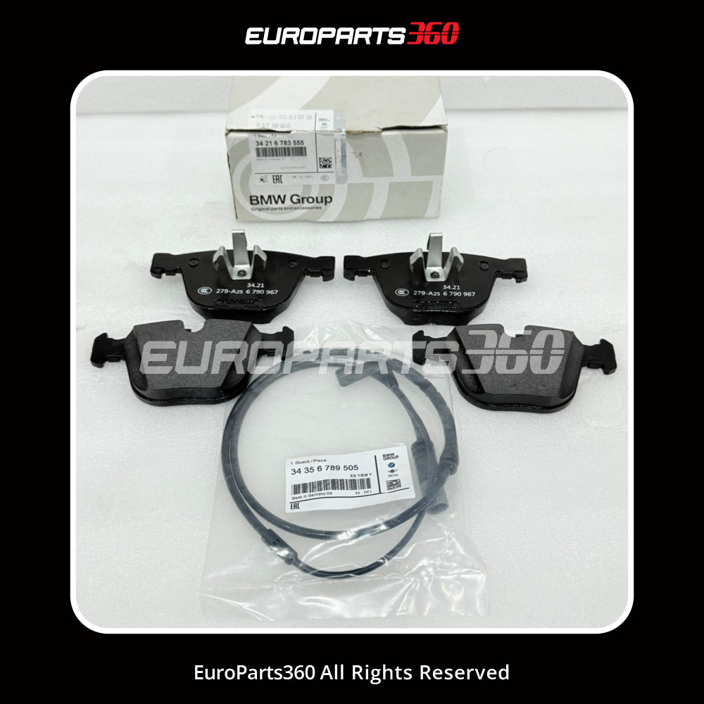 BMW 5 6 7 X5 X6 Rear Brake Pad Set - 34216783555, 34356789505