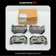 Audi Q5 (FY) Front & Rear Brake Pad Kit w/ Sensors 80A698151B (2016-2026)