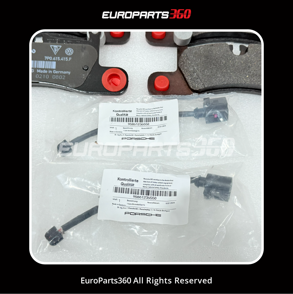 Porsche Genuine Rear Brake Pad Set - 95835293900 + 95861236550