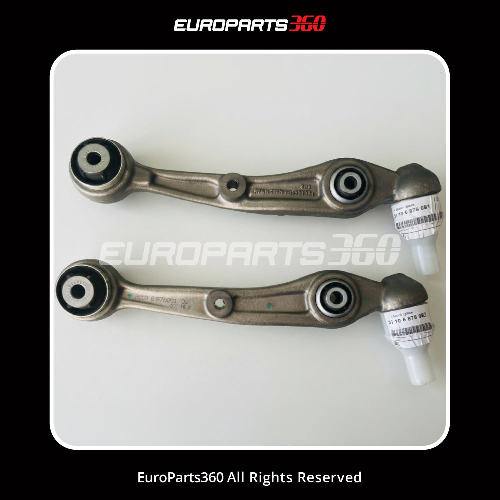 BMW X5 X6 X7 Front Lower Rearward Wishbone Set — OEM 31106878081 / 31106878082