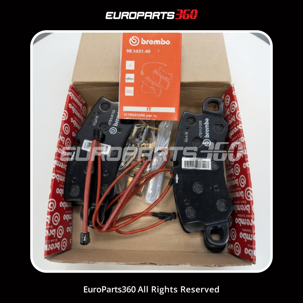 Ferrari 458 Rear Brake Pad Set with Spring — OEM 70003279