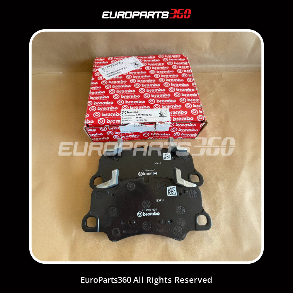 Ferrari 458 / F12 / 812 / Daytona Front Brake Pad Set with Spring — OEM 70003278