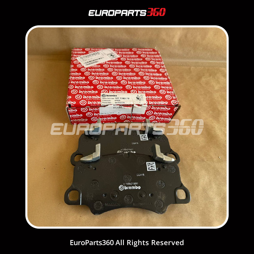 Ferrari 458 / F12 / 812 / Daytona Front Brake Pad Set with Spring — OEM 70003278
