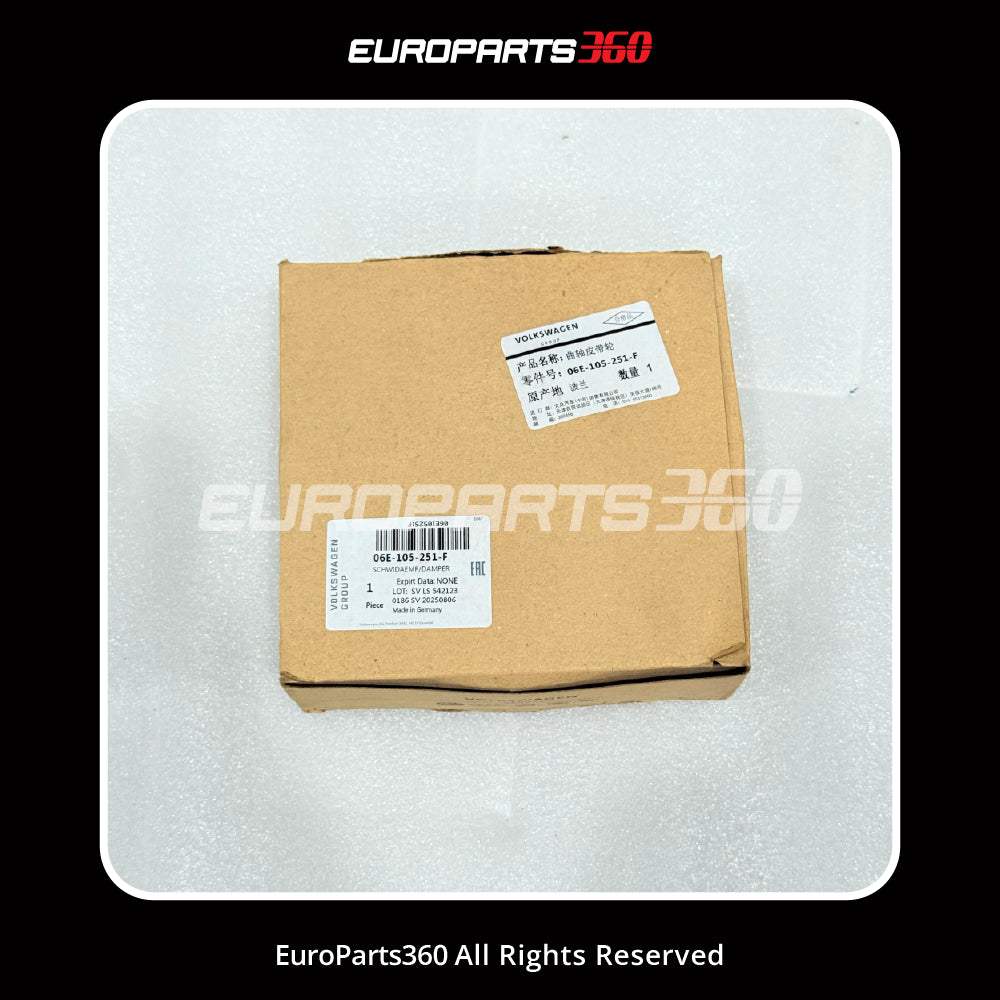 Audi Q5 Q7 A5 A6 A7 A8 3.0T Amortiguador de cigüeñal (Harmonic Balancer) Polea de cigüeñal 06E105251F (2008-2018)