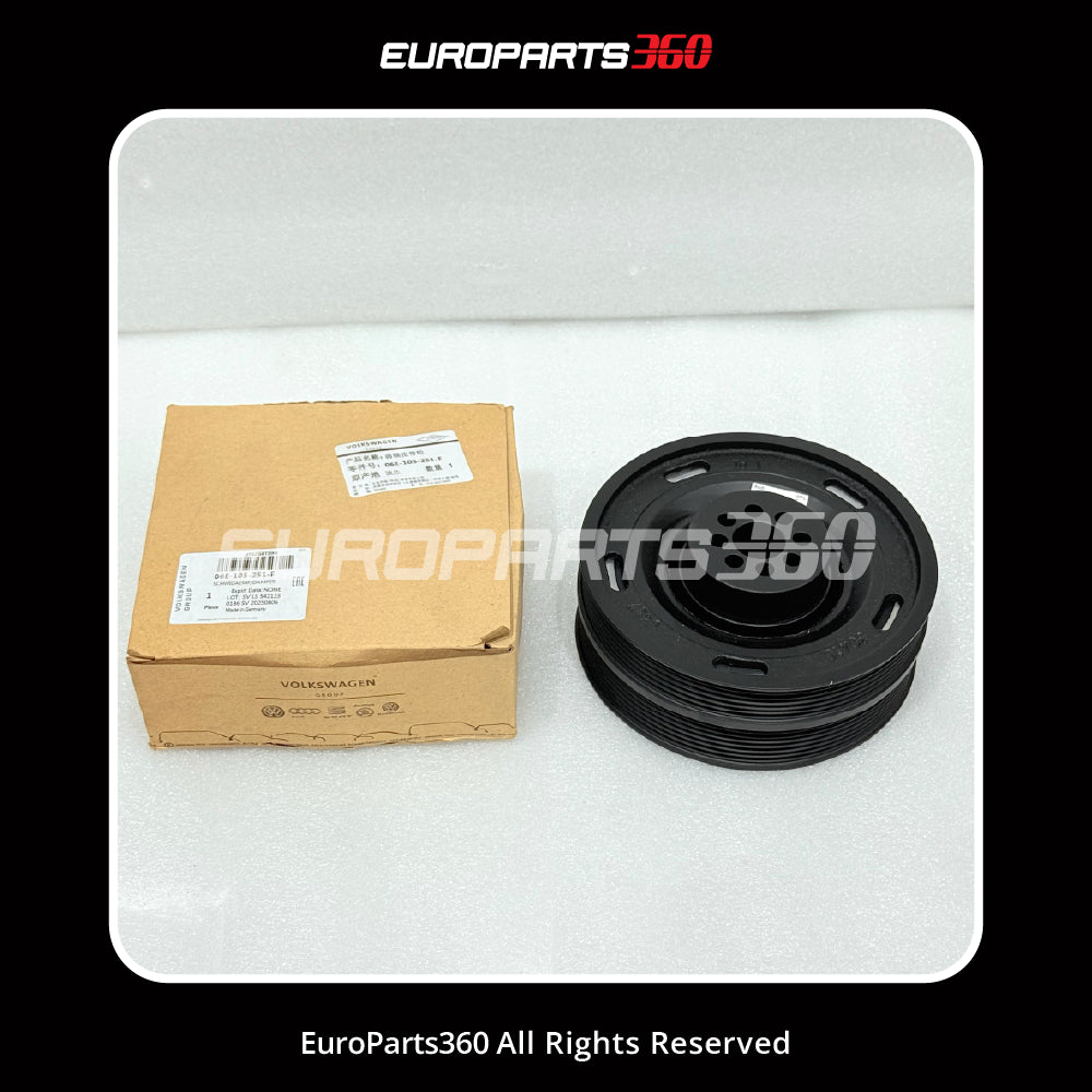 Audi Q5 Q7 A5 A6 A7 A8 3.0T Amortiguador de cigüeñal (Harmonic Balancer) Polea de cigüeñal 06E105251F (2008-2018)