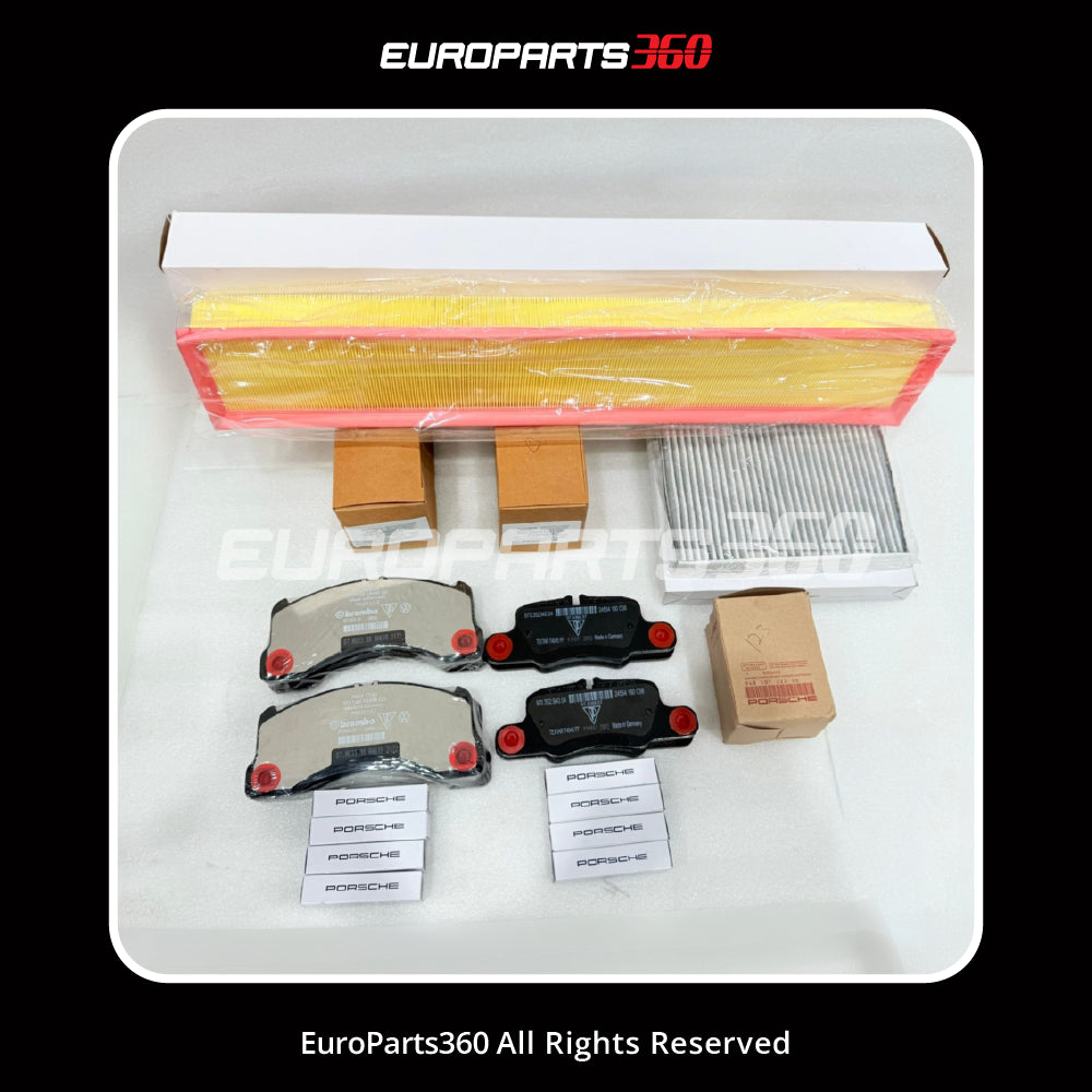 Porsche Panamera / Cayenne Full Service Kit (6pc) — OEM 971698151T / 97035294908 / 97011022001 / 94810722200 / 97057362300 / 99917013090