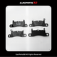 Juego de pastillas de freno traseras Porsche Cayenne (957) Turbo / GTS — OEM 7L6698451C