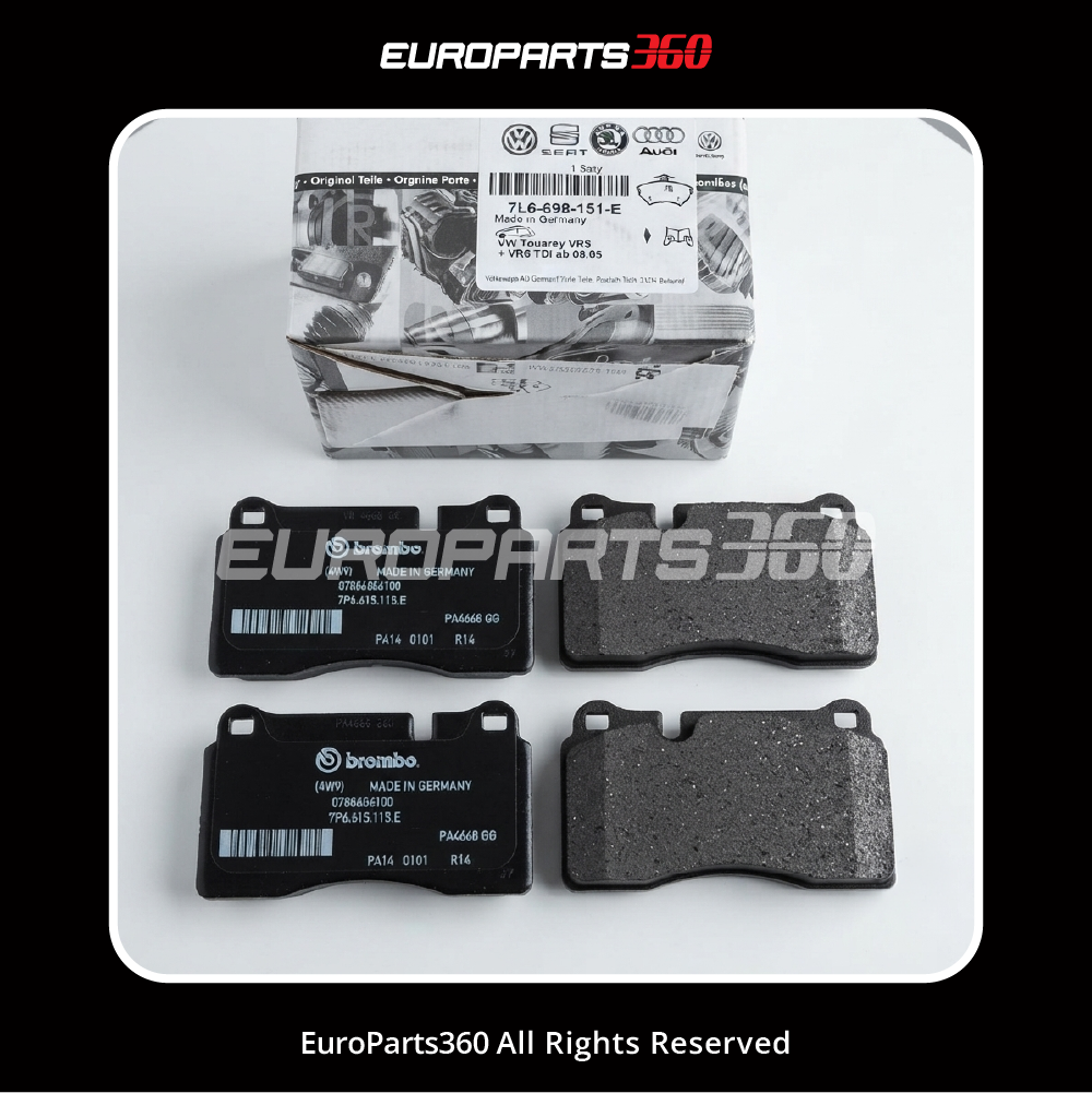 Porsche Cayenne (957) Turbo / GTS Front Brake Pad Set — OEM 7L6698151E / 7L6698151F / 7L6698151J