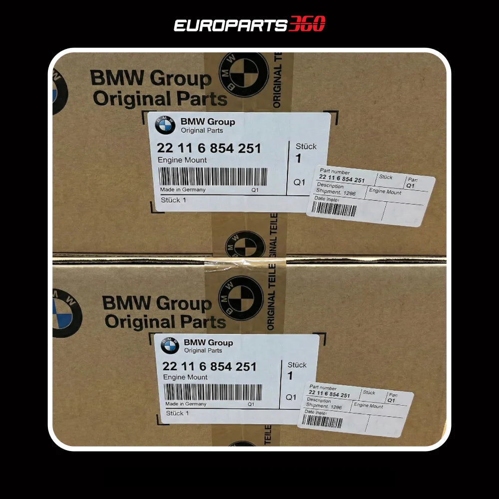 BMW 1 & 3 Series F20 F21 F30 F31 Engine Mount Set Left & Right - 22116854251  22116854252