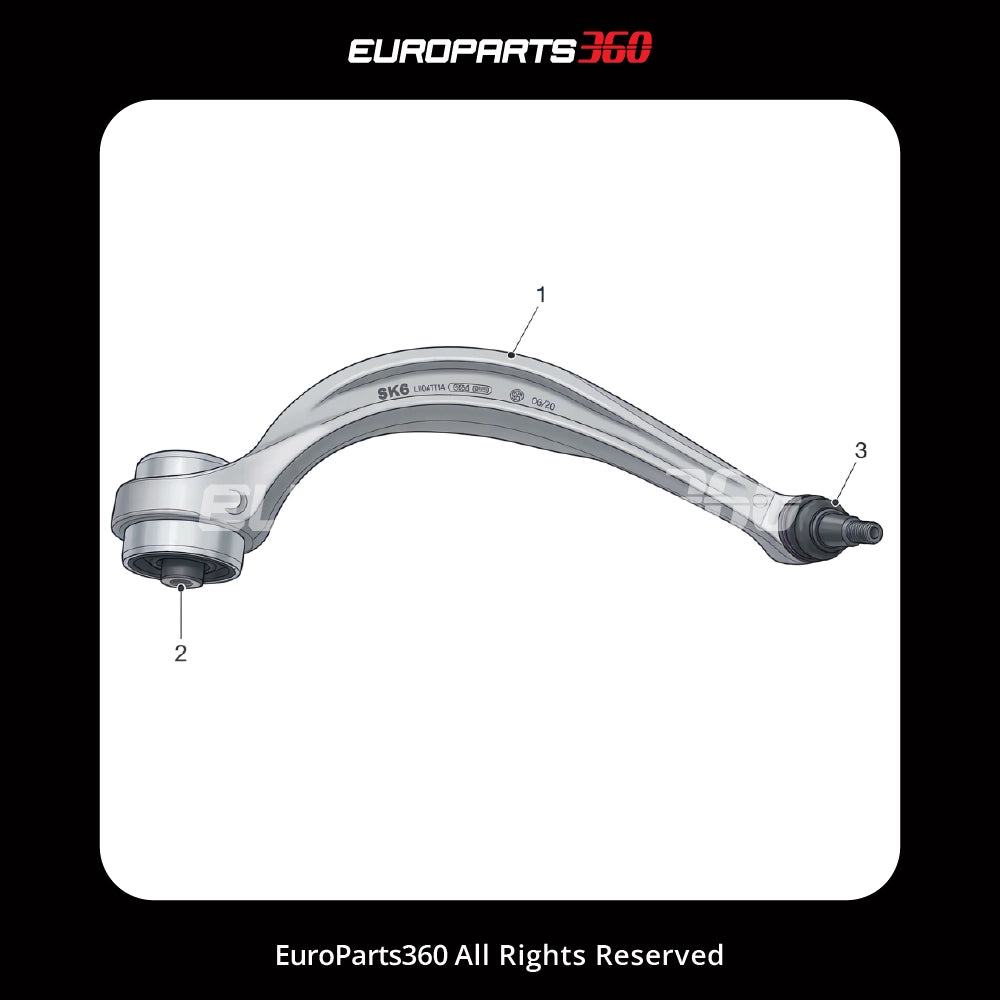 Bras de suspension inférieur gauche Bentley Bentayga 4M0407693E 4M0407695C