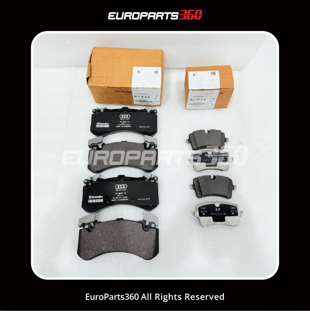 Audi Genuine Front + Rear Brake Pad Set - 4G0698151AB + 4G0698451L