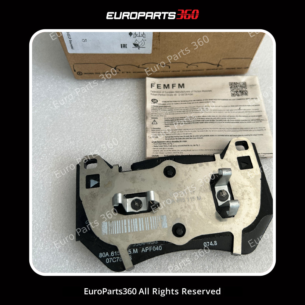 Audi Q5 (FY) Front & Rear Brake Pad Kit w/ Sensors 80A698151B (2016-2026) Europarts360