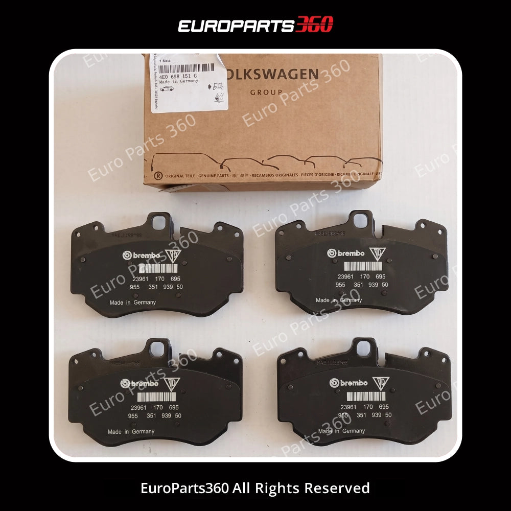 Audi R8 A8 Q8 Front Brake Pads Set With Sensors 4E0698151G 2007-2025 