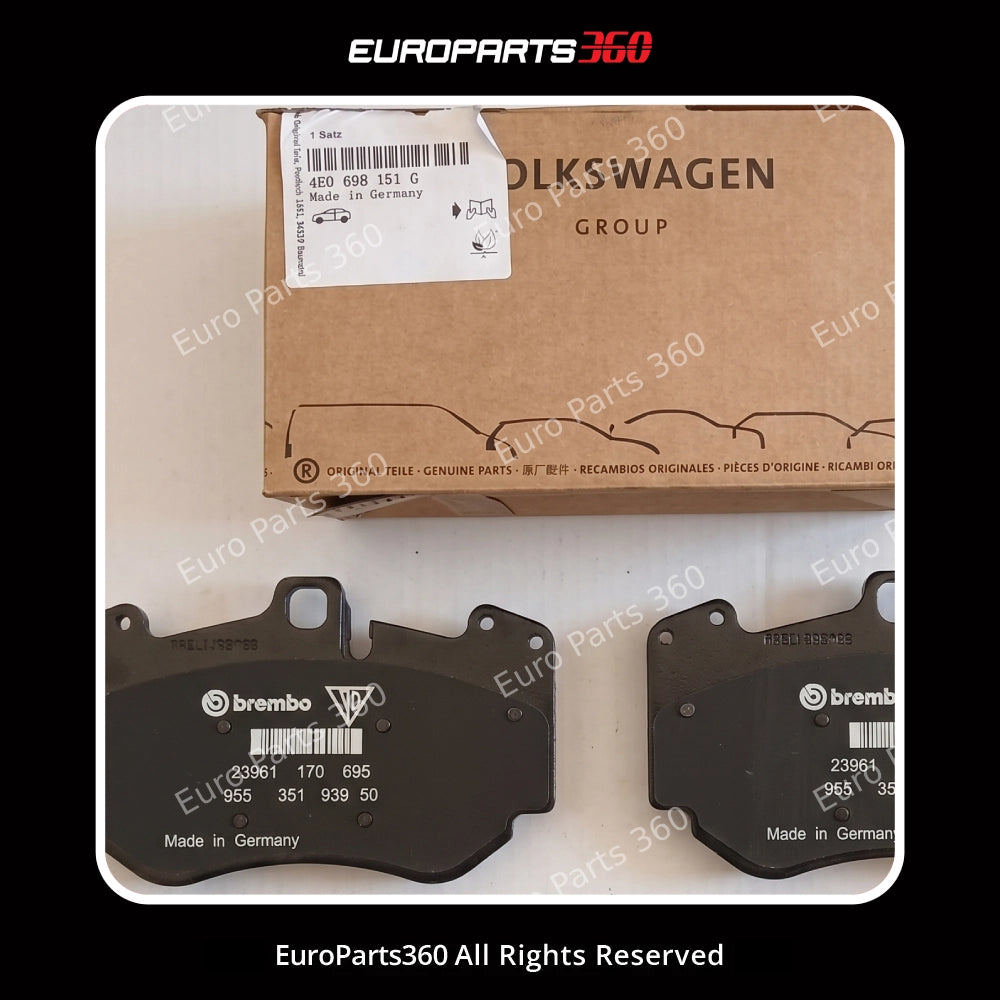 Audi R8 A8 Q8 Front Brake Pads Set With Sensors 4E0698151G 2007-2025 