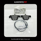 BMW 5 6 7 X5 X6 Rear Brake Pad Set - 34216783555, 34356789505
