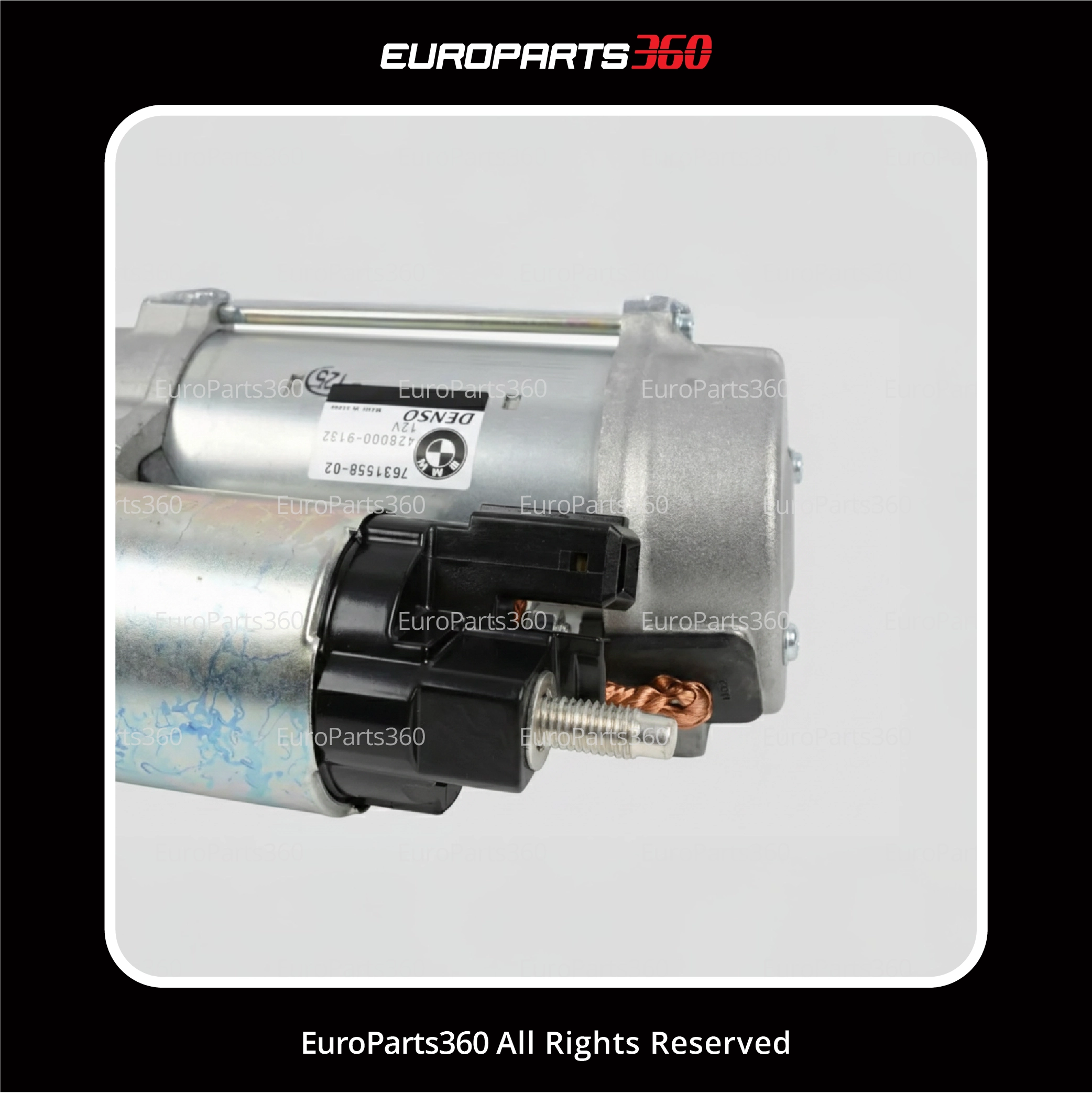BMW X4 Engine Starter Motor OEM 12417631558 / 12417631559 (2012–2019)(Genuine) Europarts360