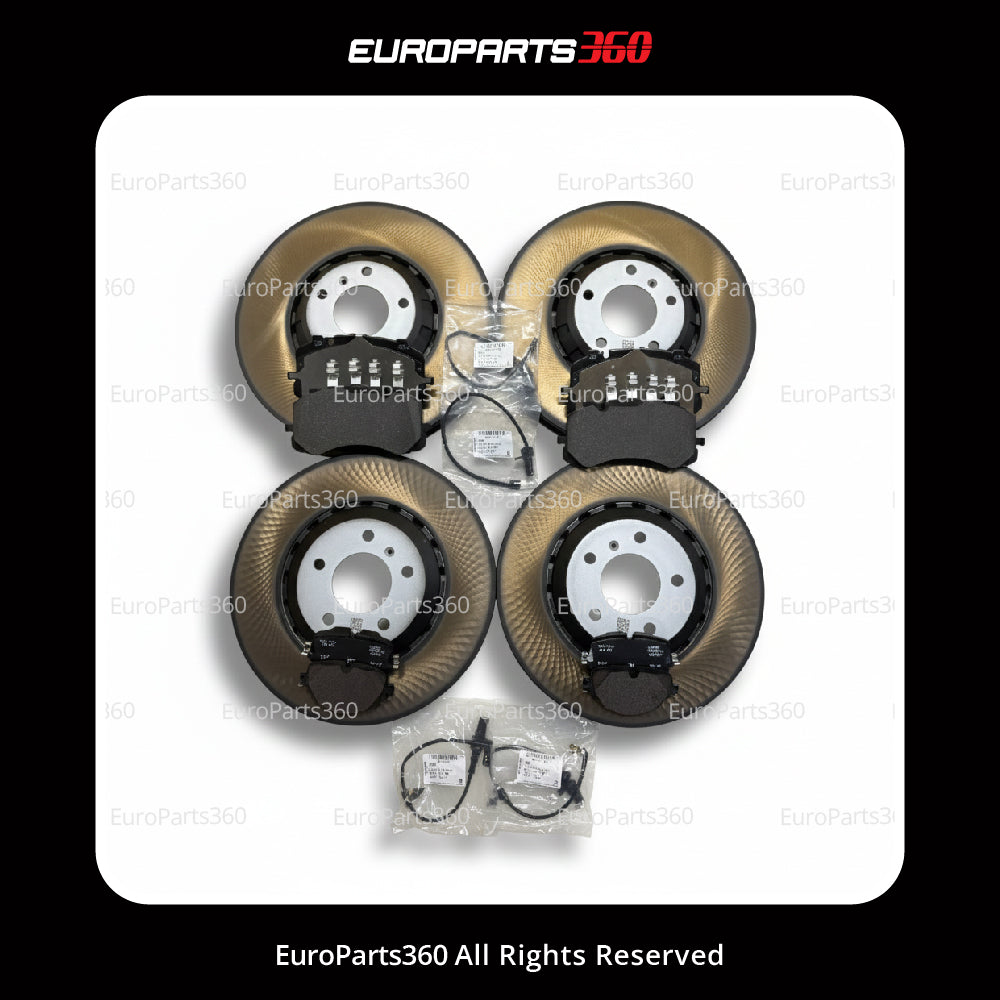 Bentley Bentayga Brake Disc + Pads Front Rear Sensors Set 4M0698151AK, 4M0615601K Genuine -OEM- Europarts360