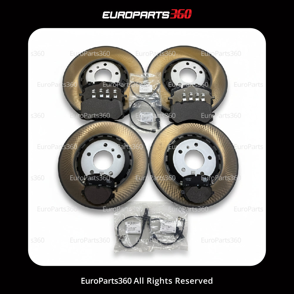 Bentley Bentayga Brake Disc + Pads Front Rear Sensors Set 4M0698151AK, 4M0615601K Genuine -OEM- Europarts360