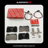 Kit de pastillas de freno delanteras y traseras Ferrari California con sensores 70003110 / 70002811 