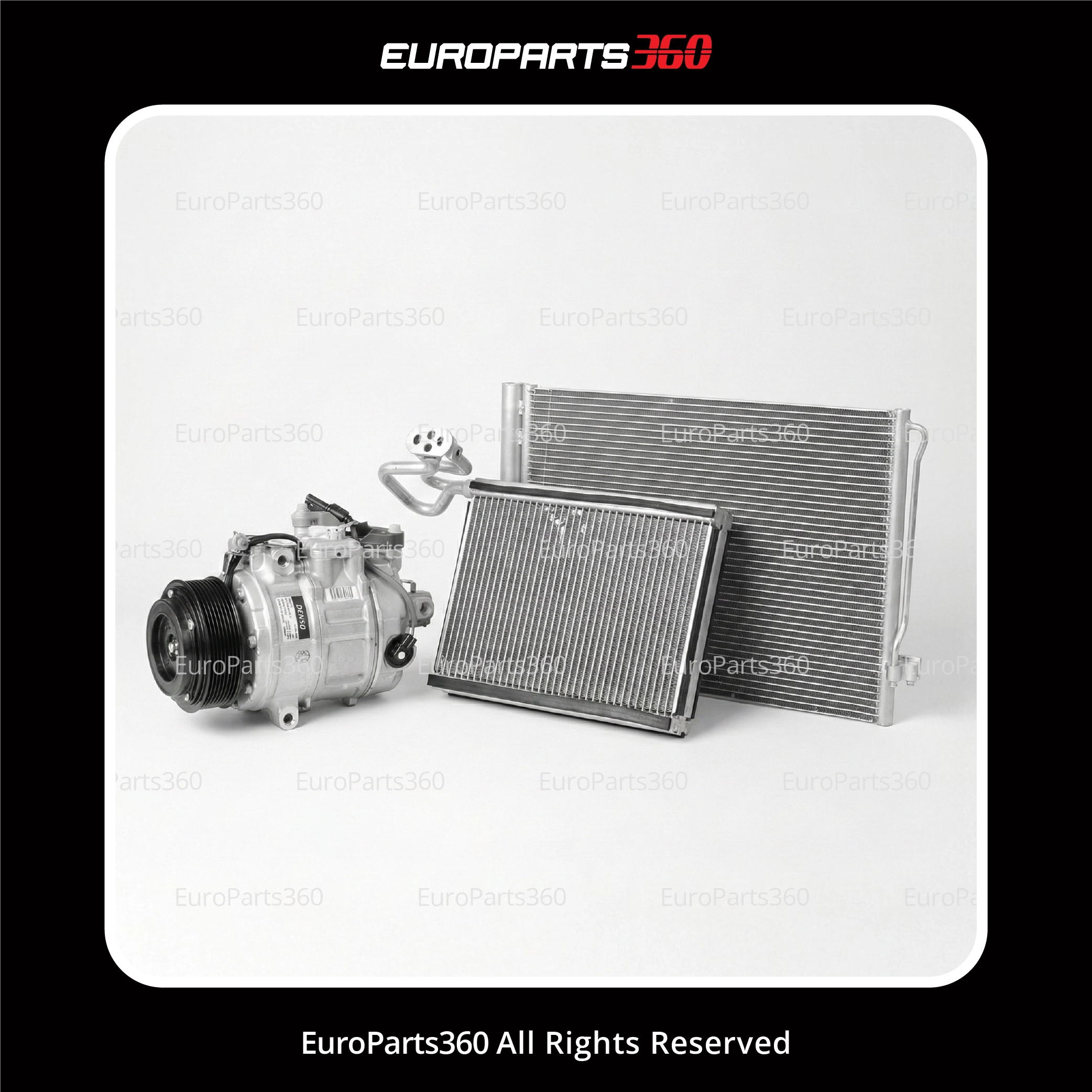 Genuine BMW Complete A/C System Kit (Compressor, Evaporator, Condenser) for 335i 535i X5 X6 (2011–2020) Europarts360